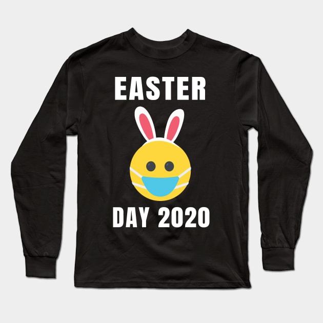 Easter Day Emojis Mask Emoticon Eggs Bunny Funny Gift 2020 Long Sleeve T-Shirt by KiraT